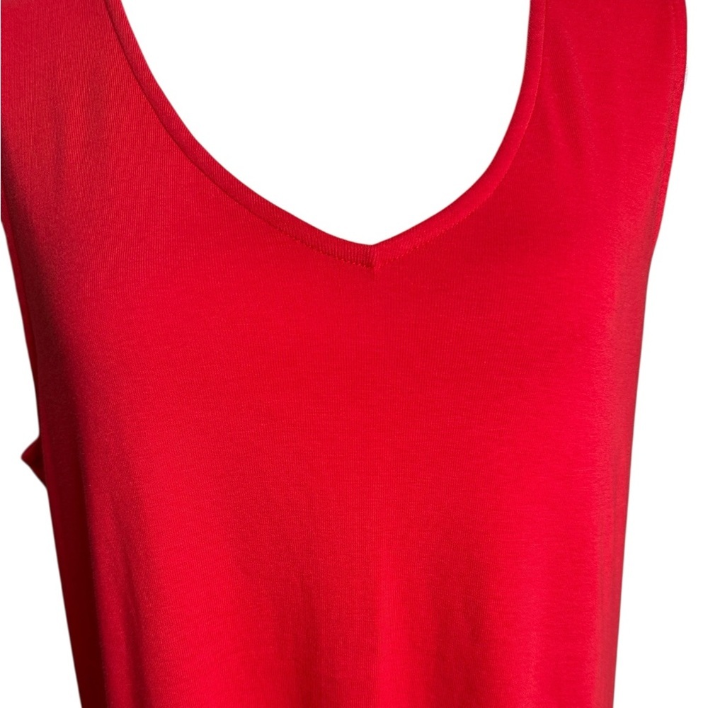 J. Jill Pima V-neck Geranium Tank Top Size L NWT - Picture 7 of 17